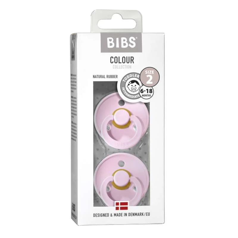 Bibs Okrugla Colour Duda - 2-Pak - vel. 2 - prirodni kaučuk - Woodchuck/Woodchuck