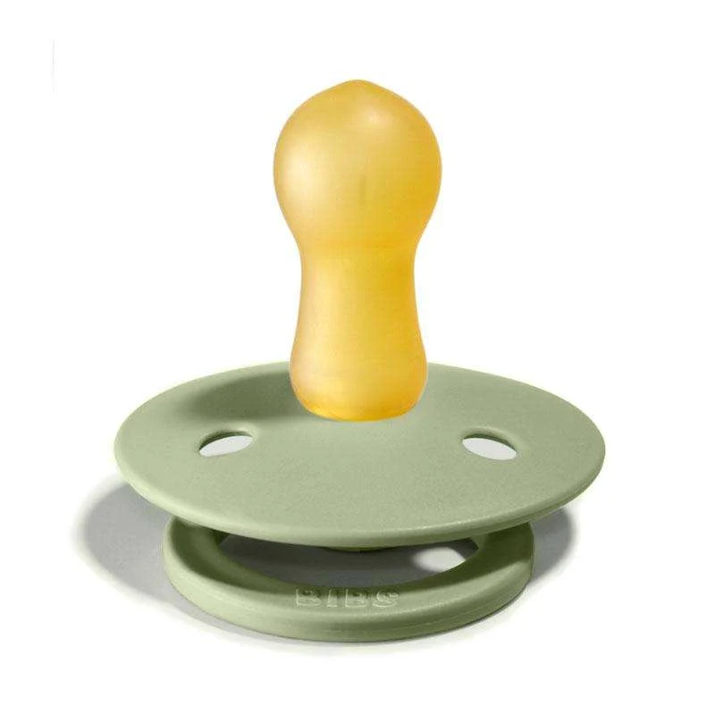 Bibs Okrugla Colour Duda - 2-Pak - vel. 1 - prirodni kaučuk - Salvia/Hunter Zelena