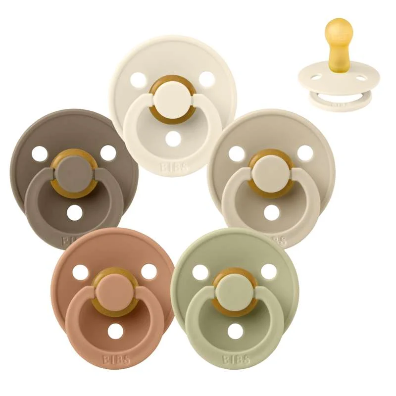Bibs Okrugla Colour Duda - Sampak - 5 kom. - vel. 2 - Mekana jesen