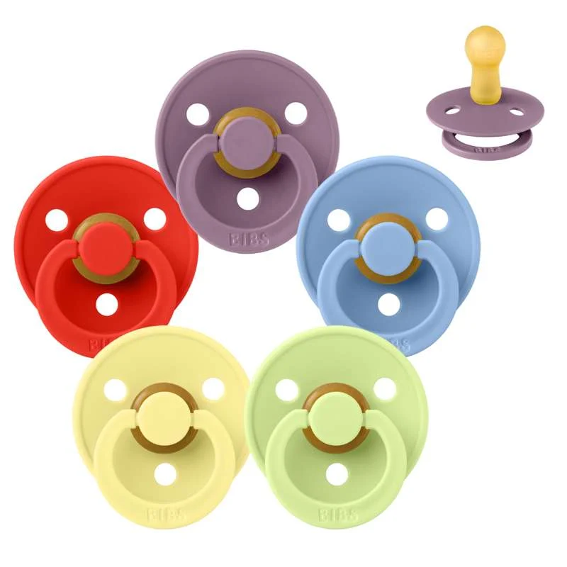 Bibs Okrugla Colour Duda - Sampak - 5 kom. - vel. 2 - Boje duge