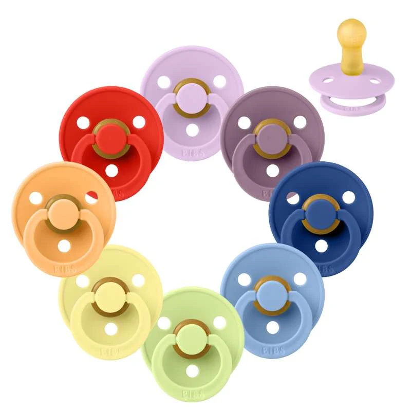 Bibs Okrugla Colour Duda - Sampak - 8 kom. - vel. 2 - Boje duge