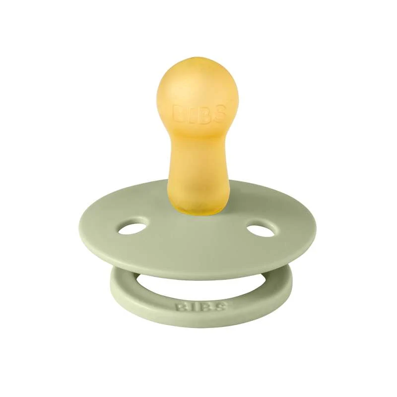 Bibs Okrugla Colour Duda - vel. 2 - prirodni kaučuk - Sage