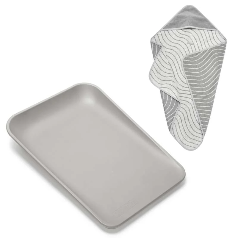 Leander Matty™ Jastuk za sjedenje s kapuljačom - Pearl Grey | Scent-Free Formula