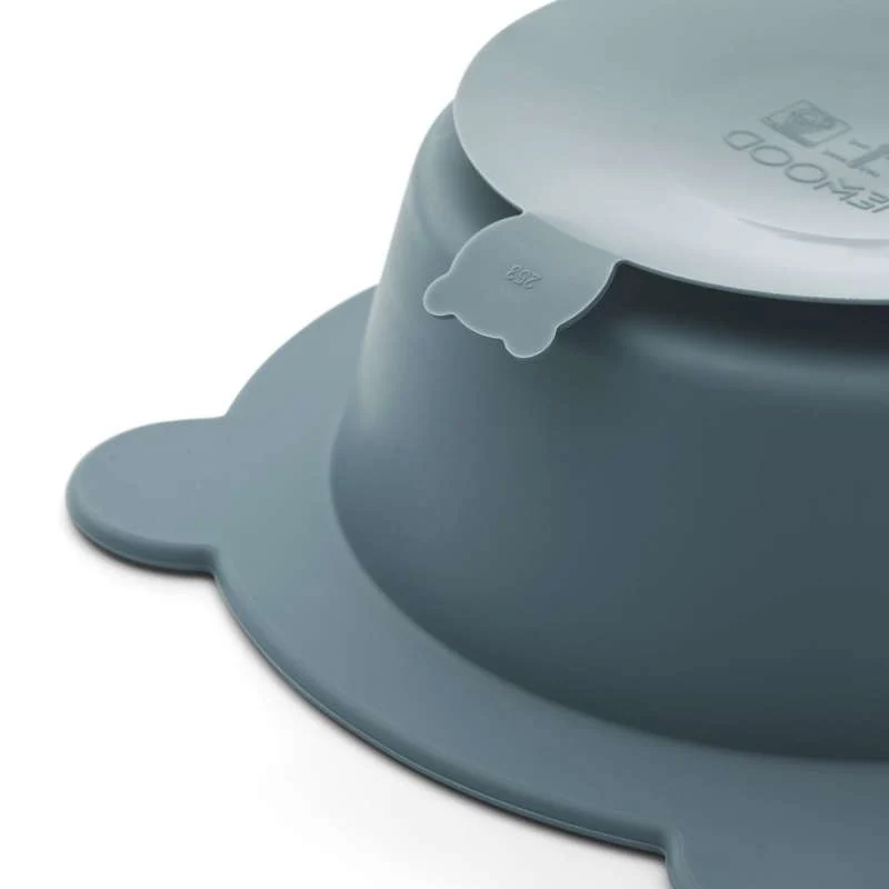 Liewood Peony Skridsikker Skål - 2-Pak - Sea Blue/Whale Blue
