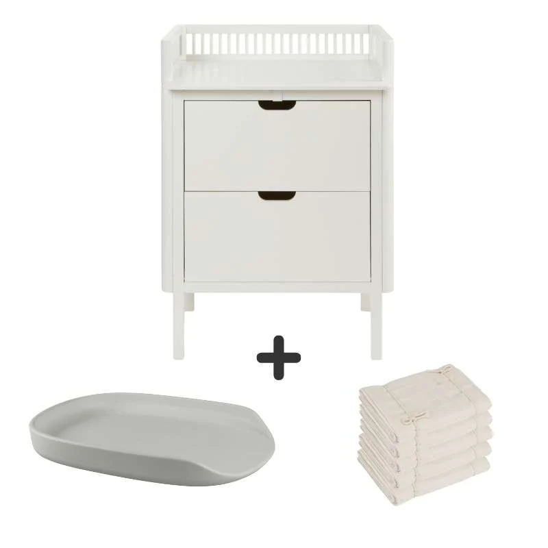 Sebra Pusleni stol s ladicama - Klasična biser - Paket 3
