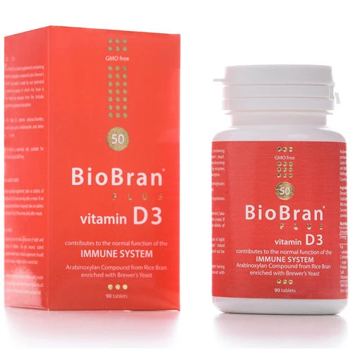 BioBran Plus vitamin D3 (90 kapsula)