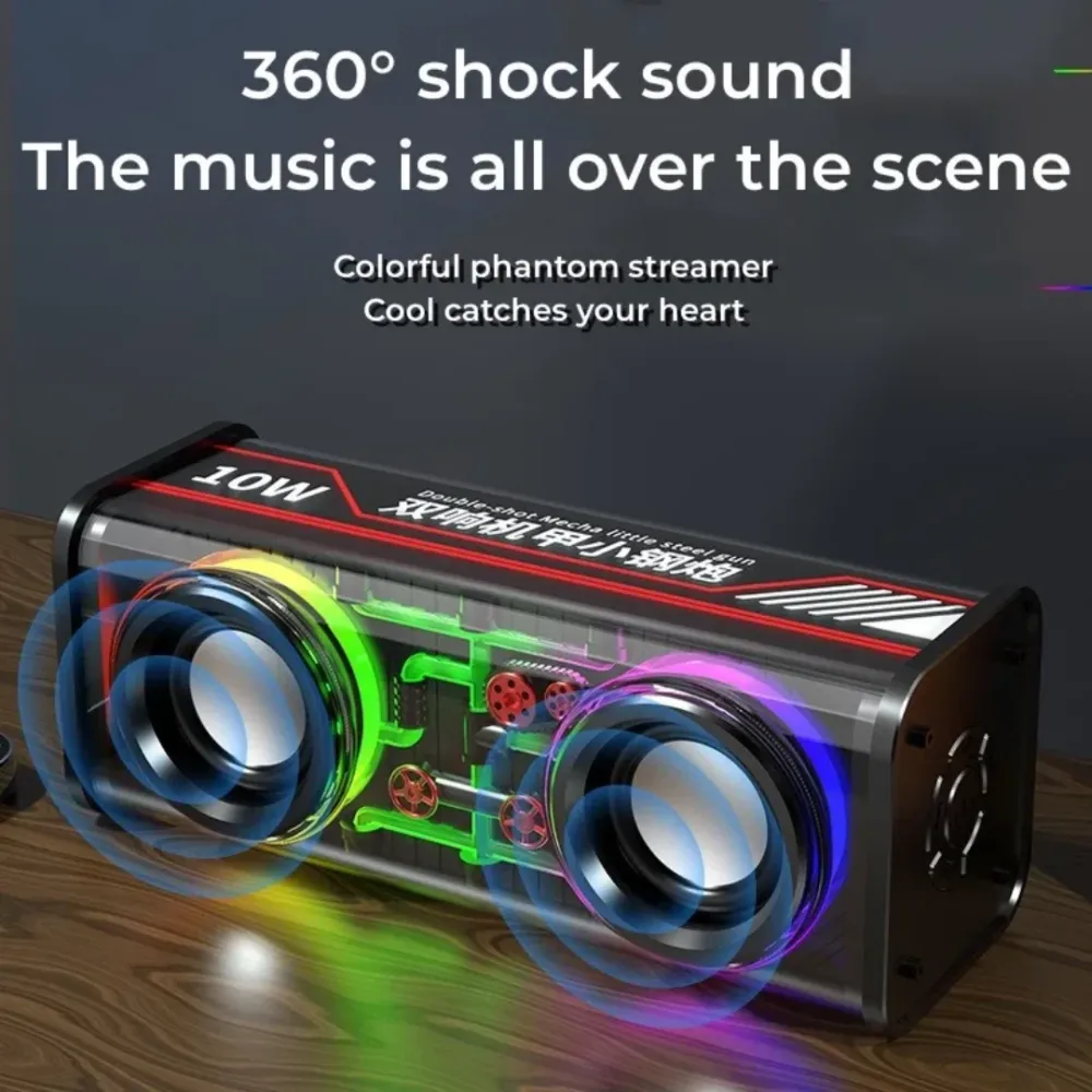Bluetooth Zvucnik 10W LED Svetla