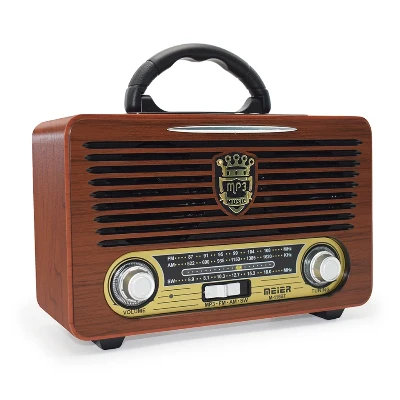 Retro radio sa Bluetoothom USB AUX i SD karticom