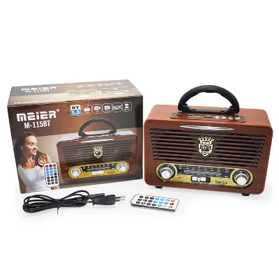 Retro radio sa Bluetoothom USB AUX i SD karticom