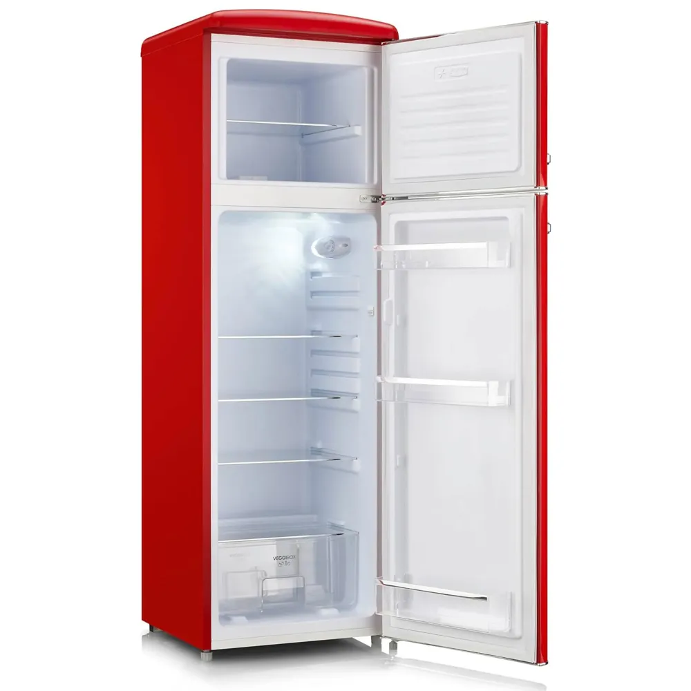 Severin Retro samostojeći hladnjak, crveni, 246 L, RKG 8983