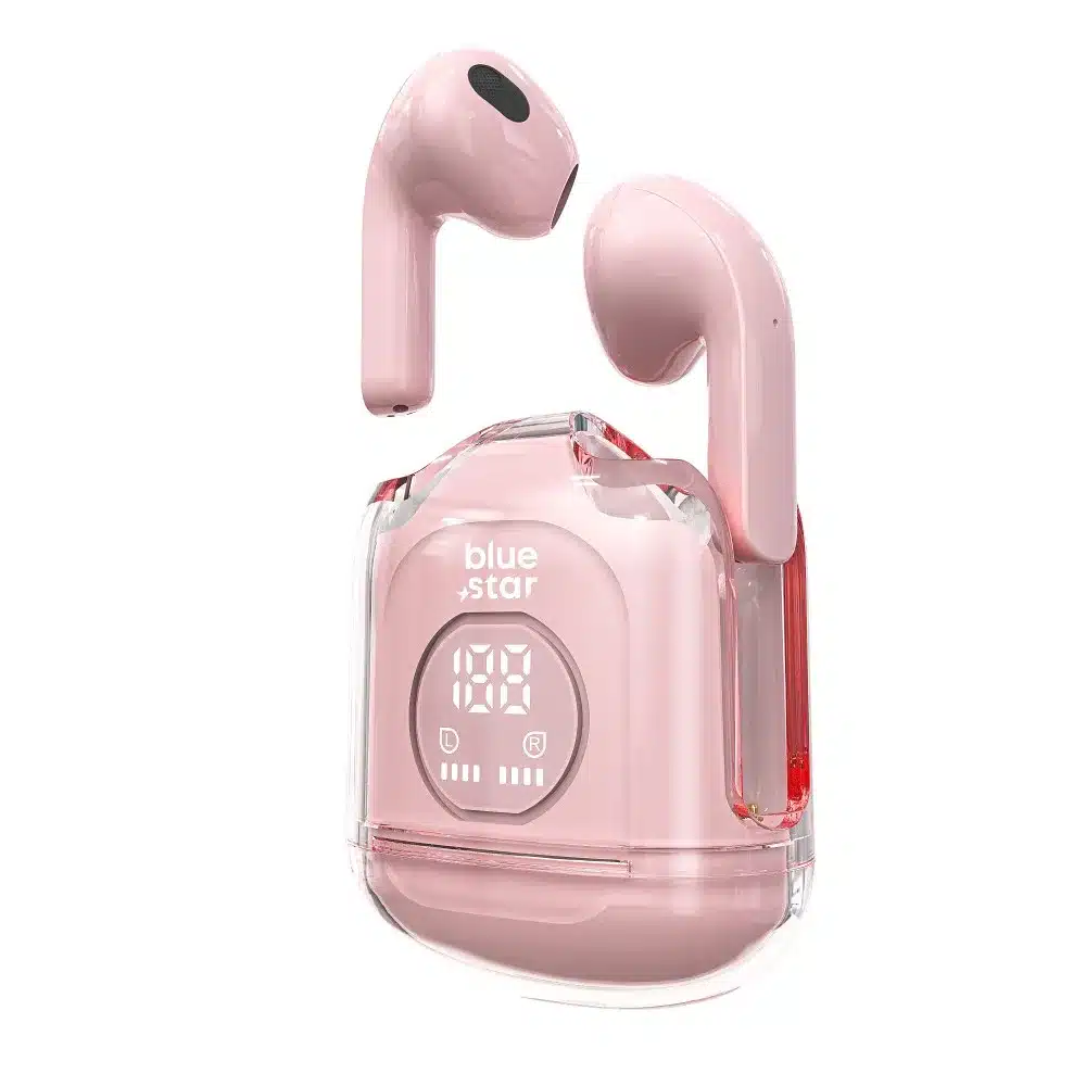 Bežične/bluetooth stereo slušalice Blue Star TWS Transparency Fi22 pink