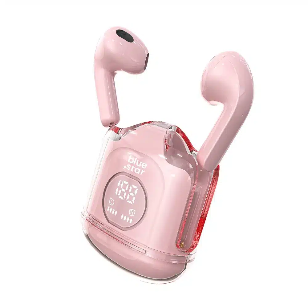 Bežične/bluetooth stereo slušalice Blue Star TWS Transparency Fi22 pink