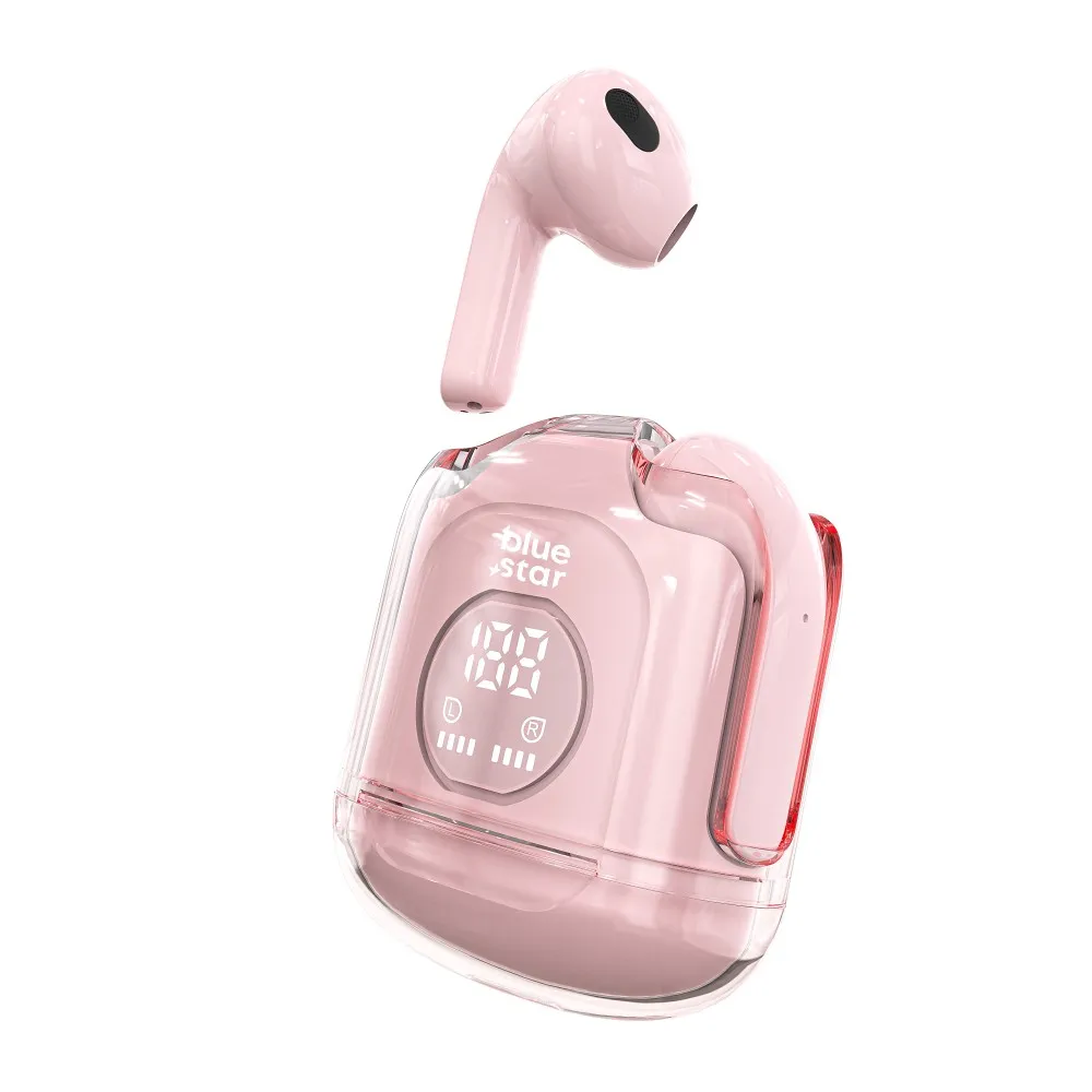 Bežične/bluetooth stereo slušalice Blue Star TWS Transparency Fi22 pink