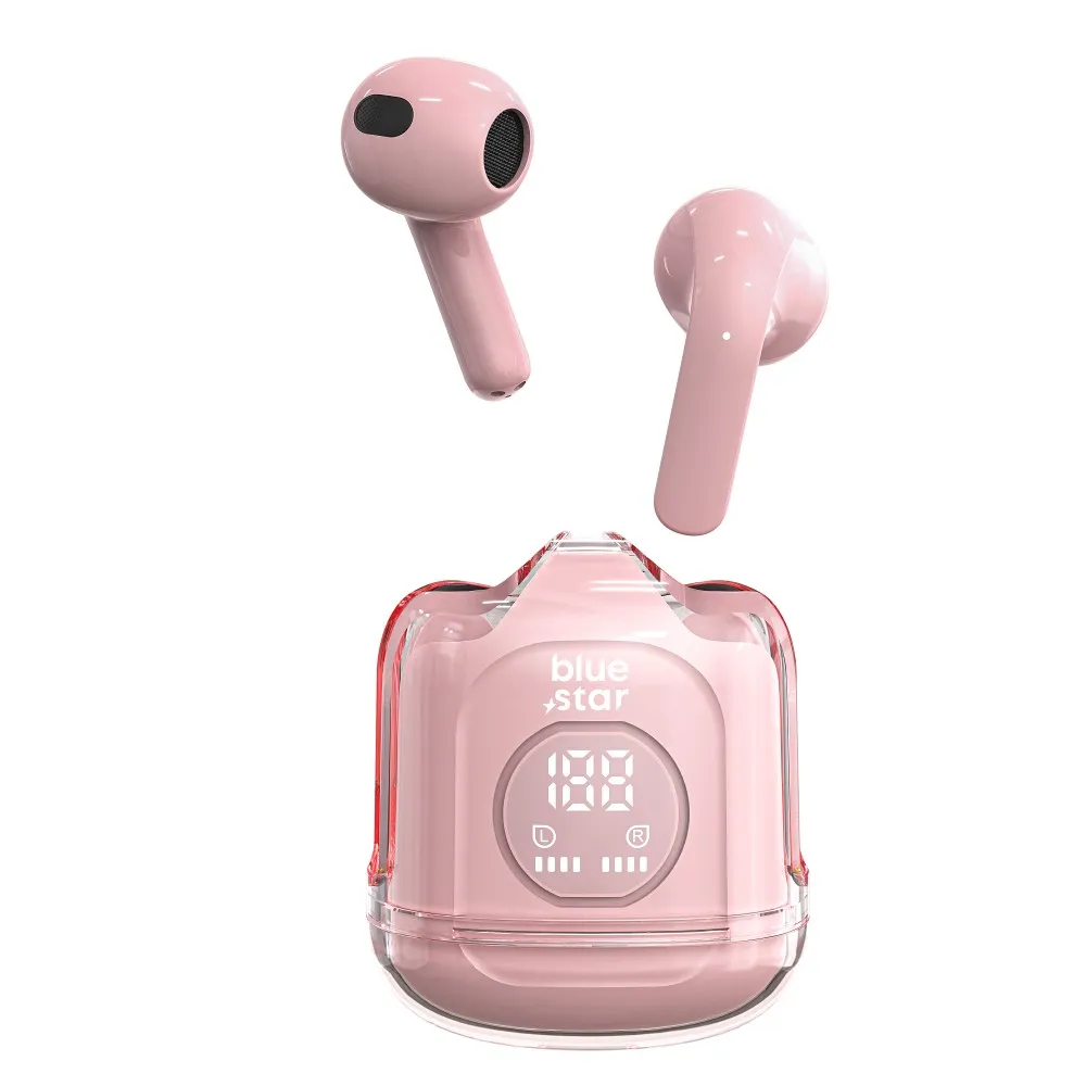Bežične/bluetooth stereo slušalice Blue Star TWS Transparency Fi22 pink