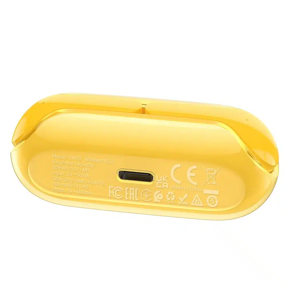 HOCO bežične / bluetooth stereo slušalice TWS Bright true ENC EW39 žute