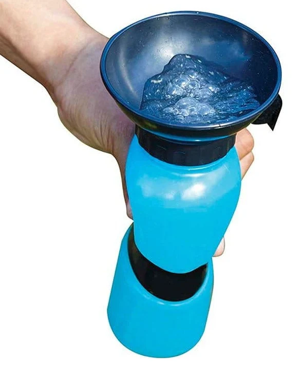 🐶 Prijenosna bočica za pse s lijevkom 500 ml – uvijek svjež voda u pokretu