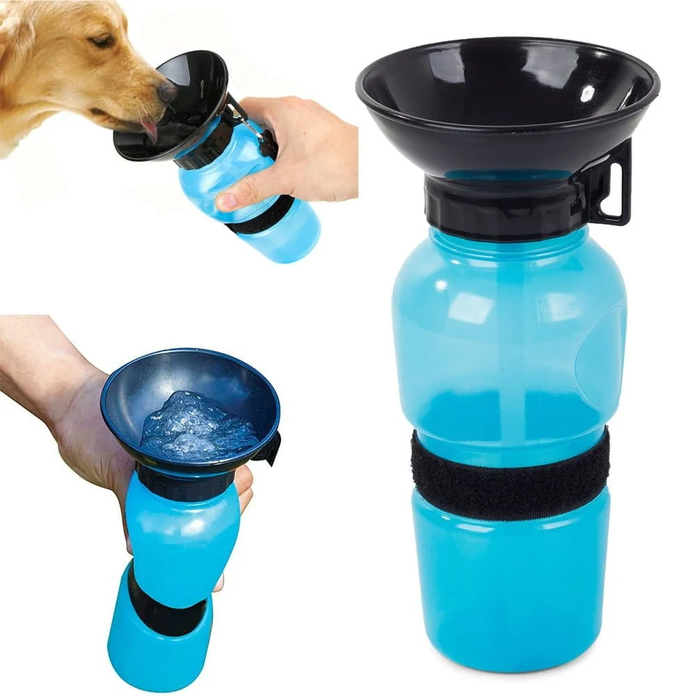 🐶 Prijenosna bočica za pse s lijevkom 500 ml – uvijek svjež voda u pokretu