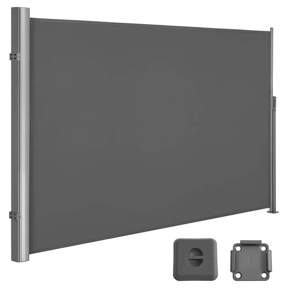Bočna tenda za balkon i terasu 180 x 350 cm, dimno siva