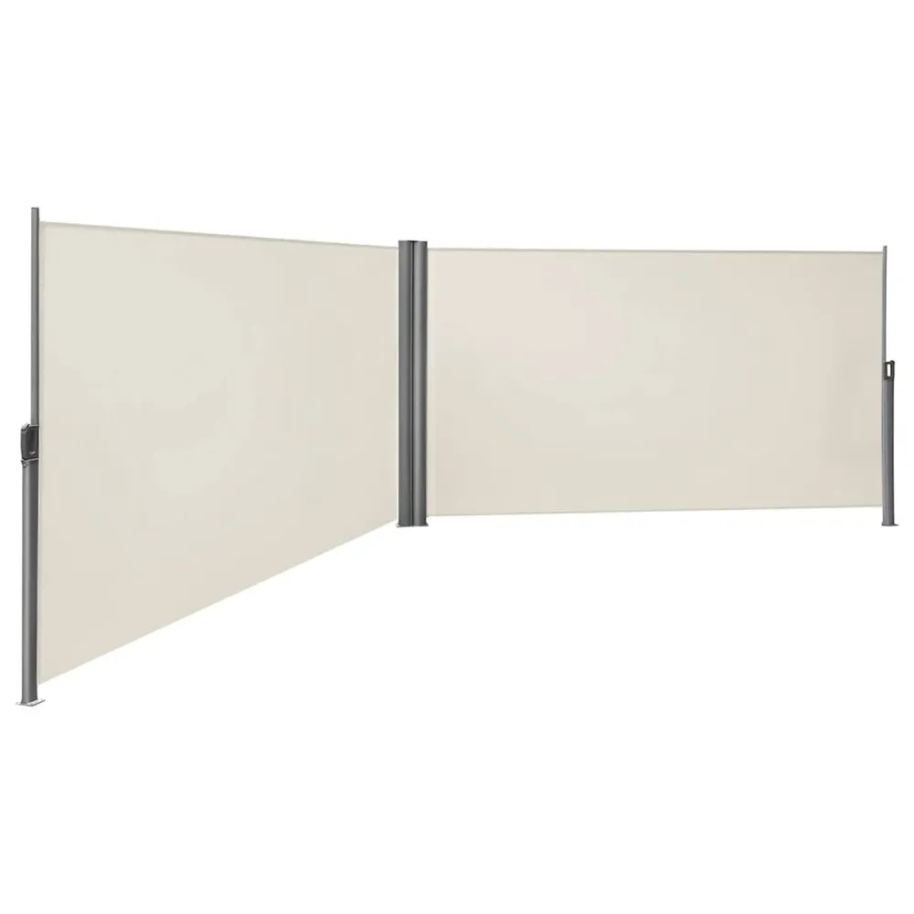 SONGMICS Dvostrana, sklopiva tenda 200 x 600 cm, bež