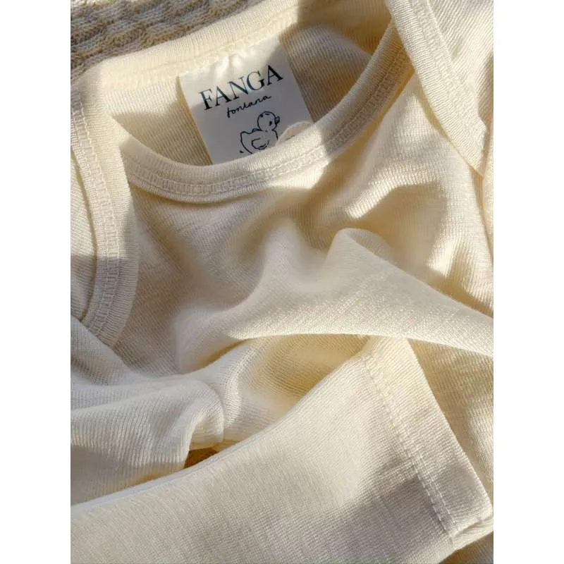 Fanga Fontana Erba Body - Langærmet - Uld - Beige Melange 3m