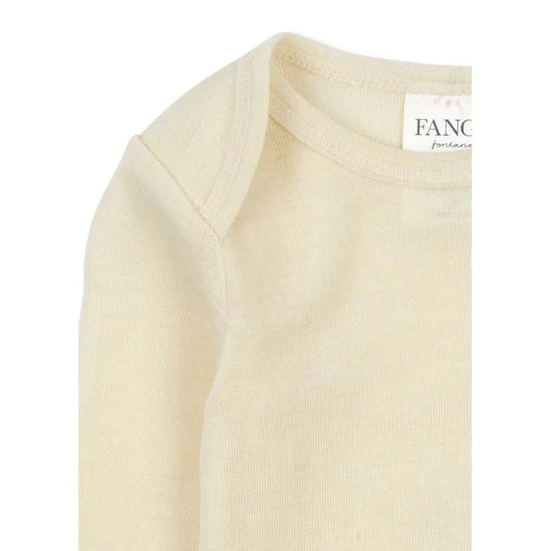 Fanga Fontana Erba Body - Langærmet - Uld - Beige Melange 3m