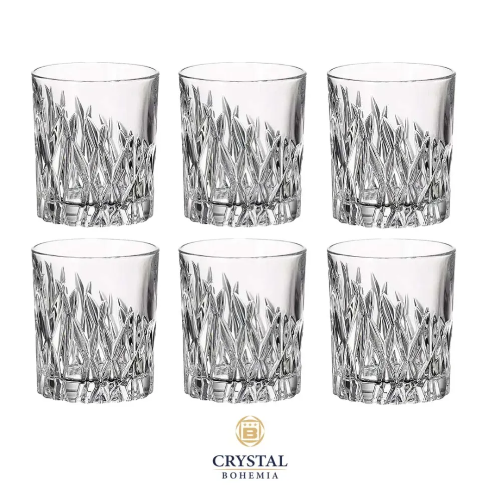 Crystal Bohemia Wicker whiskey set 1+6 – boca i čše od češkog kristala