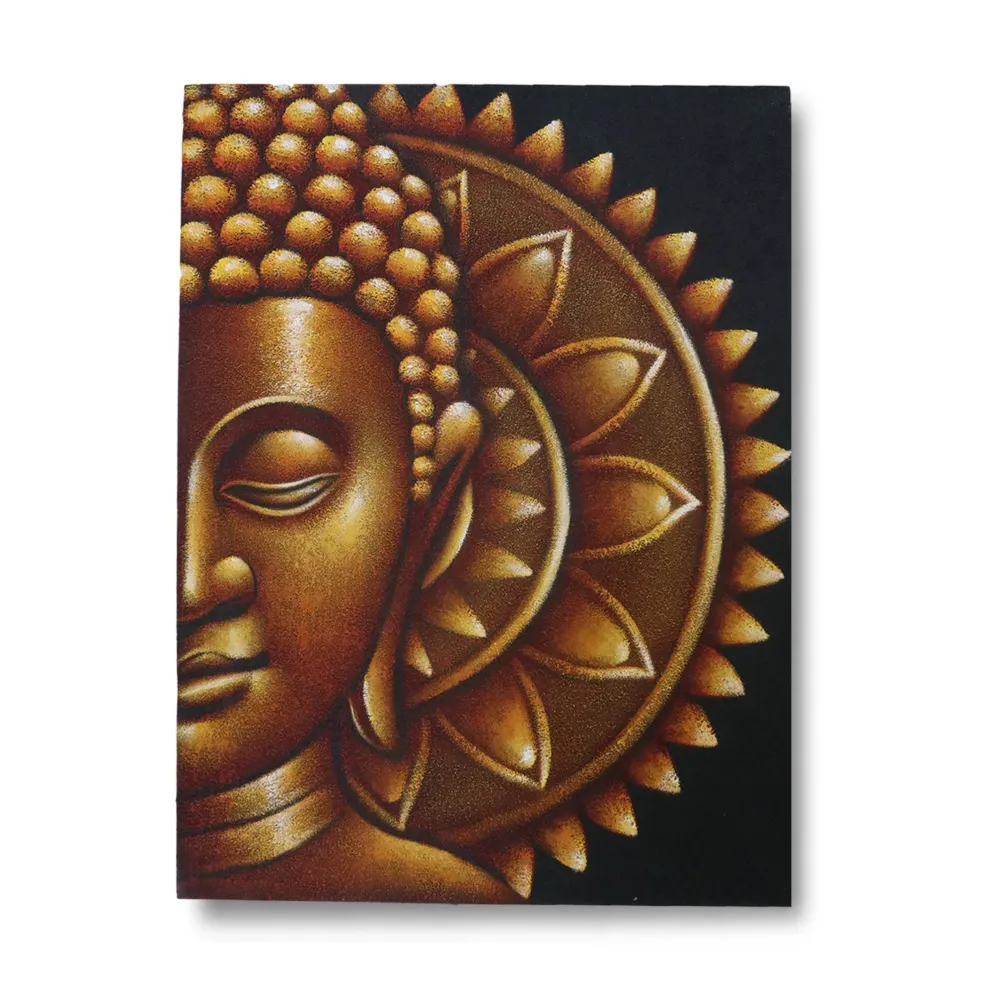 Budina platnena zidna umjetnost zlatna mandala 60x80cm