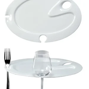 Buffet tanjur s držčem za čšu i beštek 32 cm – Plates 5742 Medri 🇮🇹