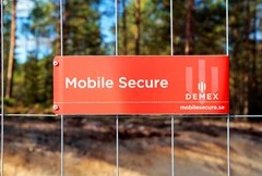 Natpis tvrtke za Privremena ograda