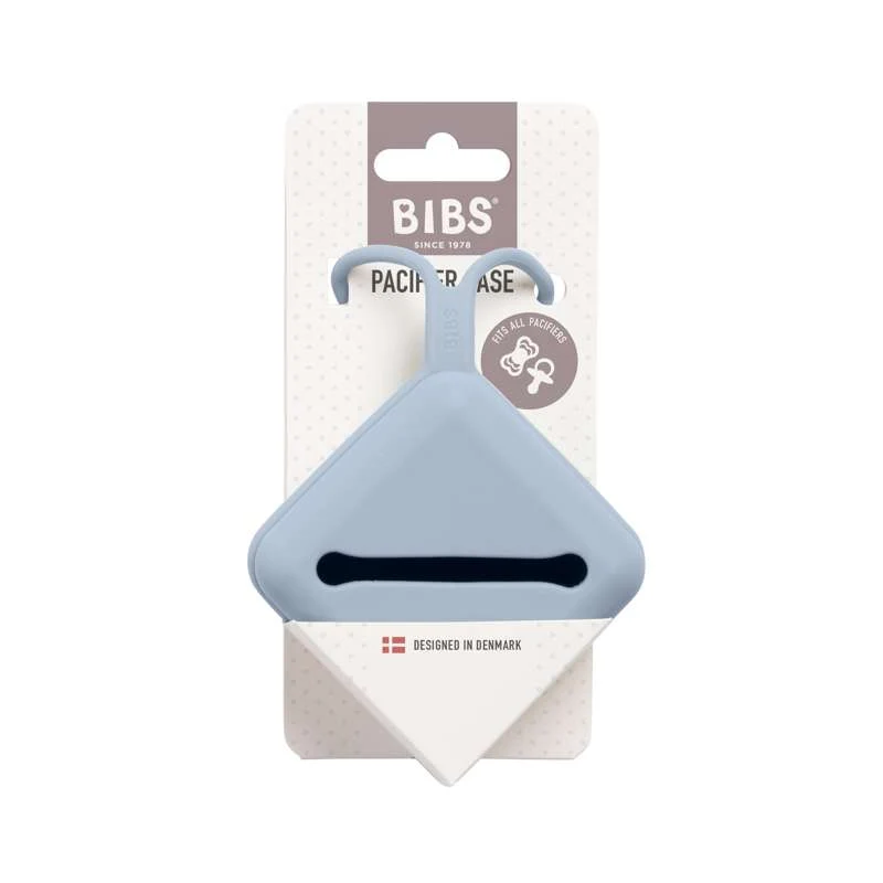 BIBS Accessories Pacifier Case - Silikone - Sutteboks m. Plads til 3 Sutter - Dusty Blue Daily Commute