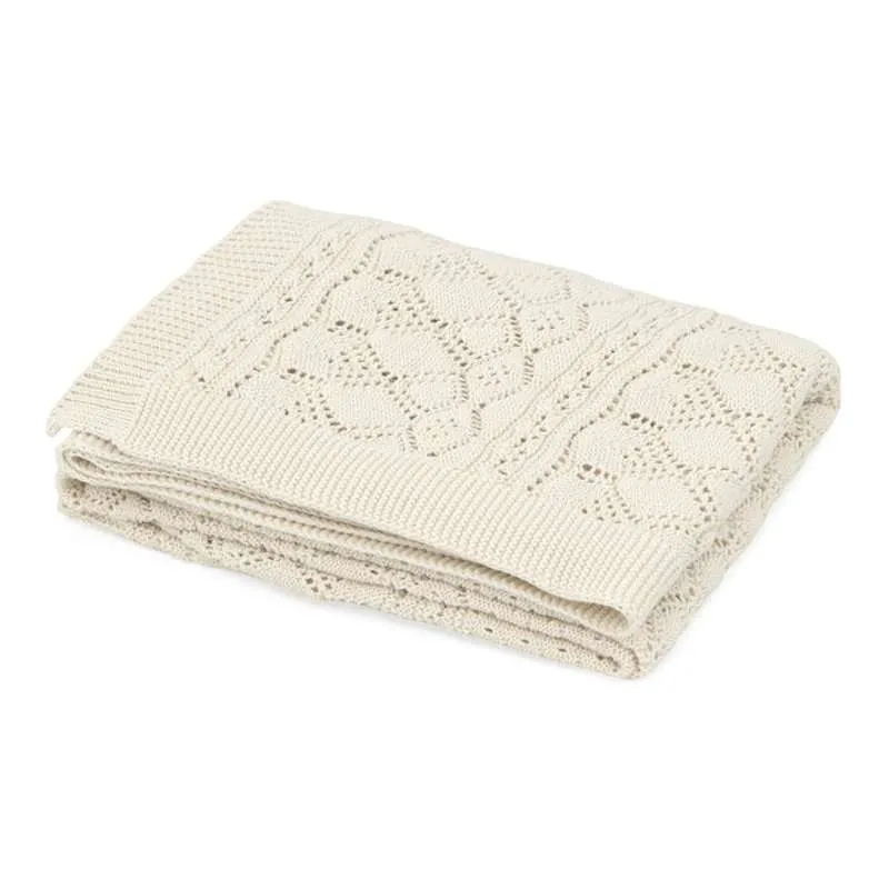 Cam Cam Copenhagen Pointelle pletena majica - Beba - GOTS - Off White