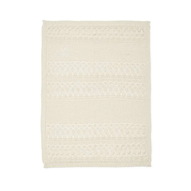 Cam Cam Copenhagen Pointelle pletena majica - Beba - GOTS - Off White