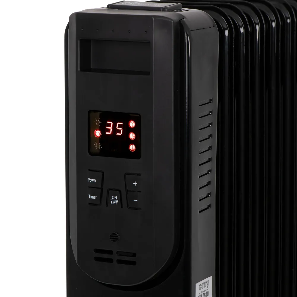 Uljni radijator, 15 rebara crni, CR 7820