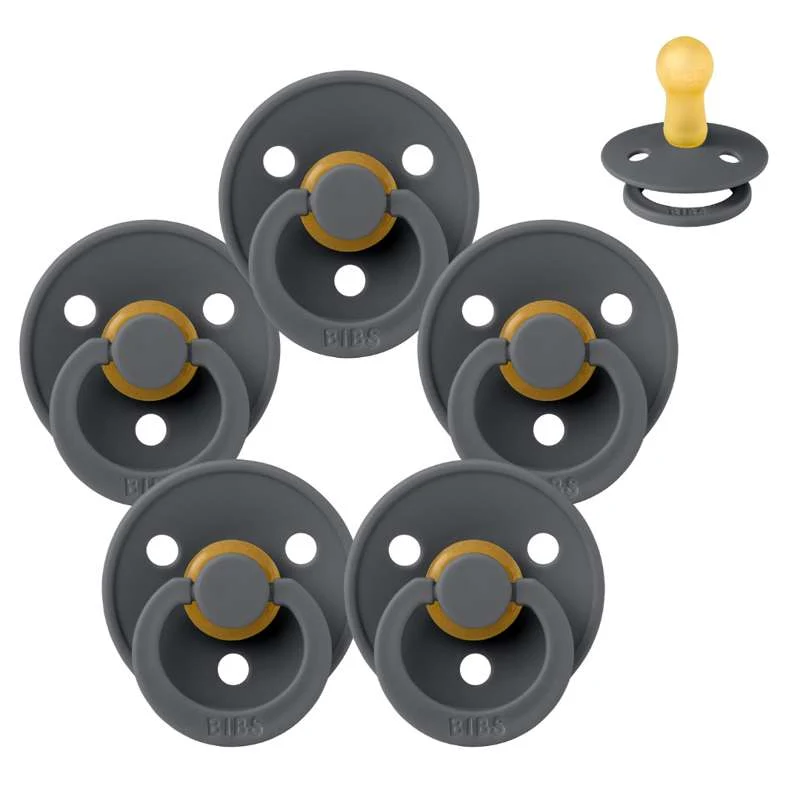 Bibs Okrugla Colour Duda - Sampak - 5 kom. - vel. 2 - Strong metal