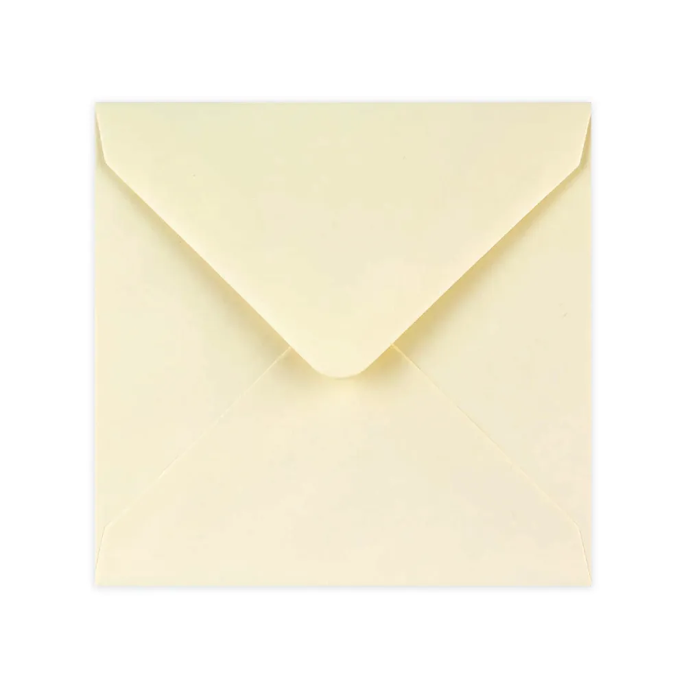 140x140mm IVORY SQUARE GUMMED 100GSM WOVE