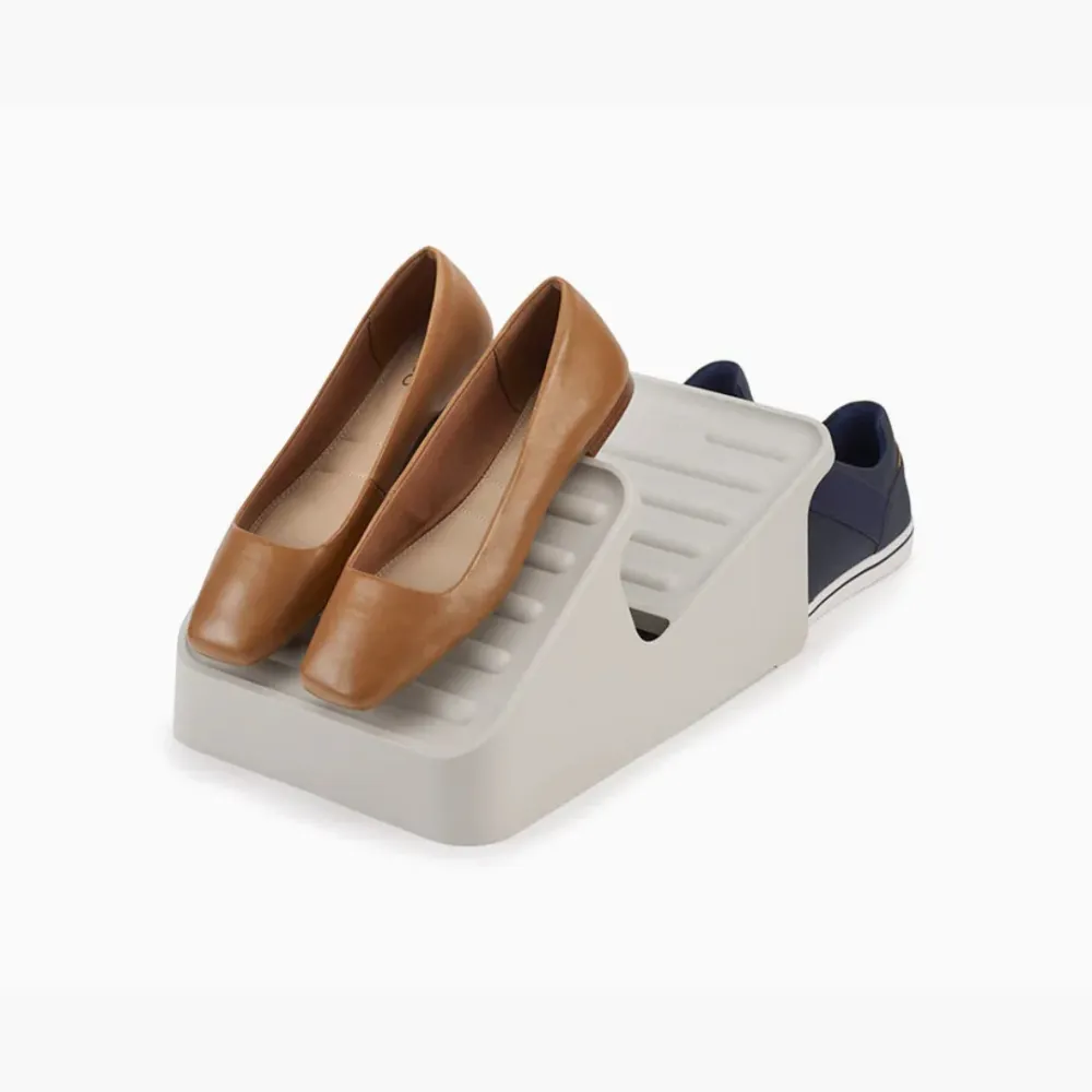 Shoe-™ Space-saving Ecru Shoe Rack