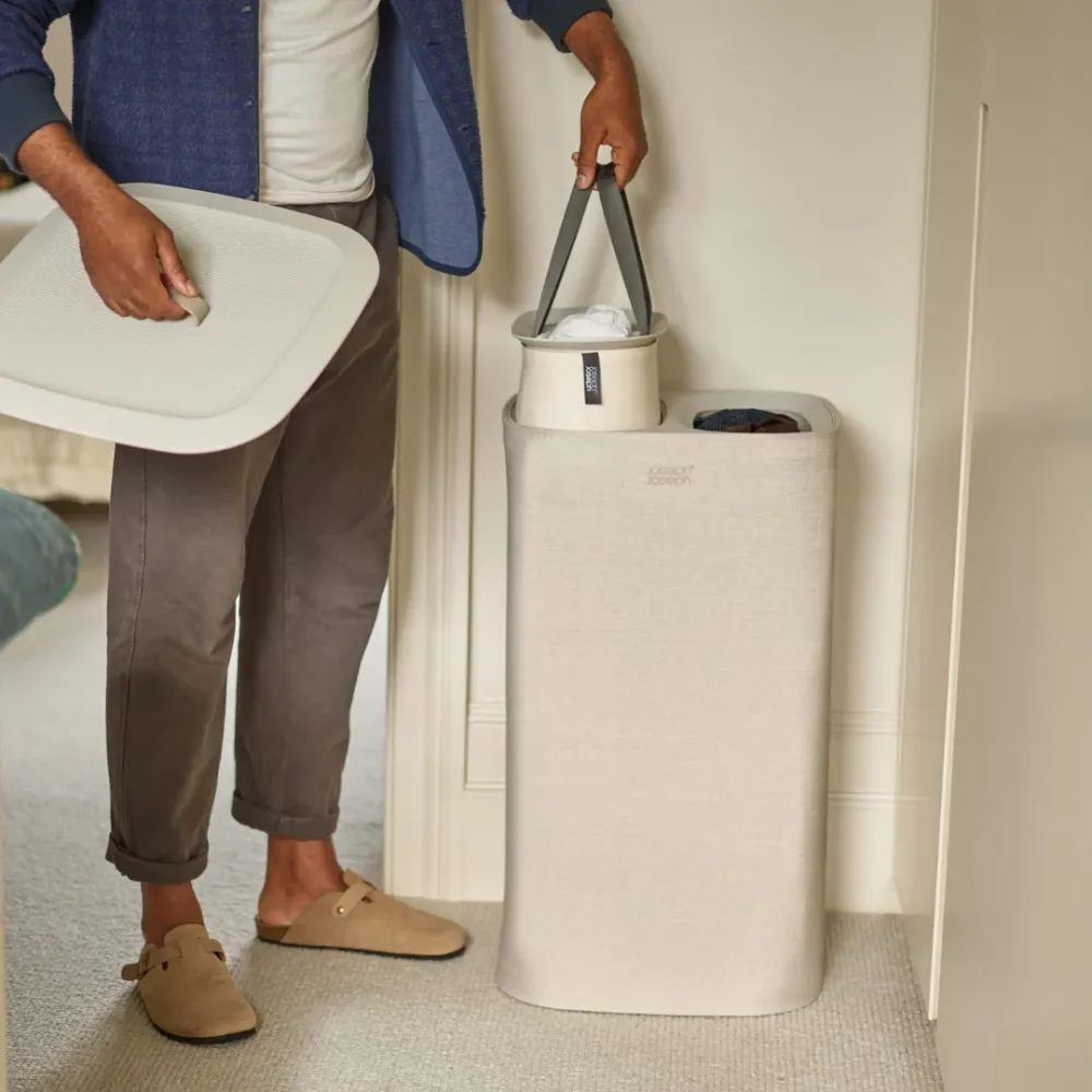 Tota 60L Ecru Laundry Separation Basket