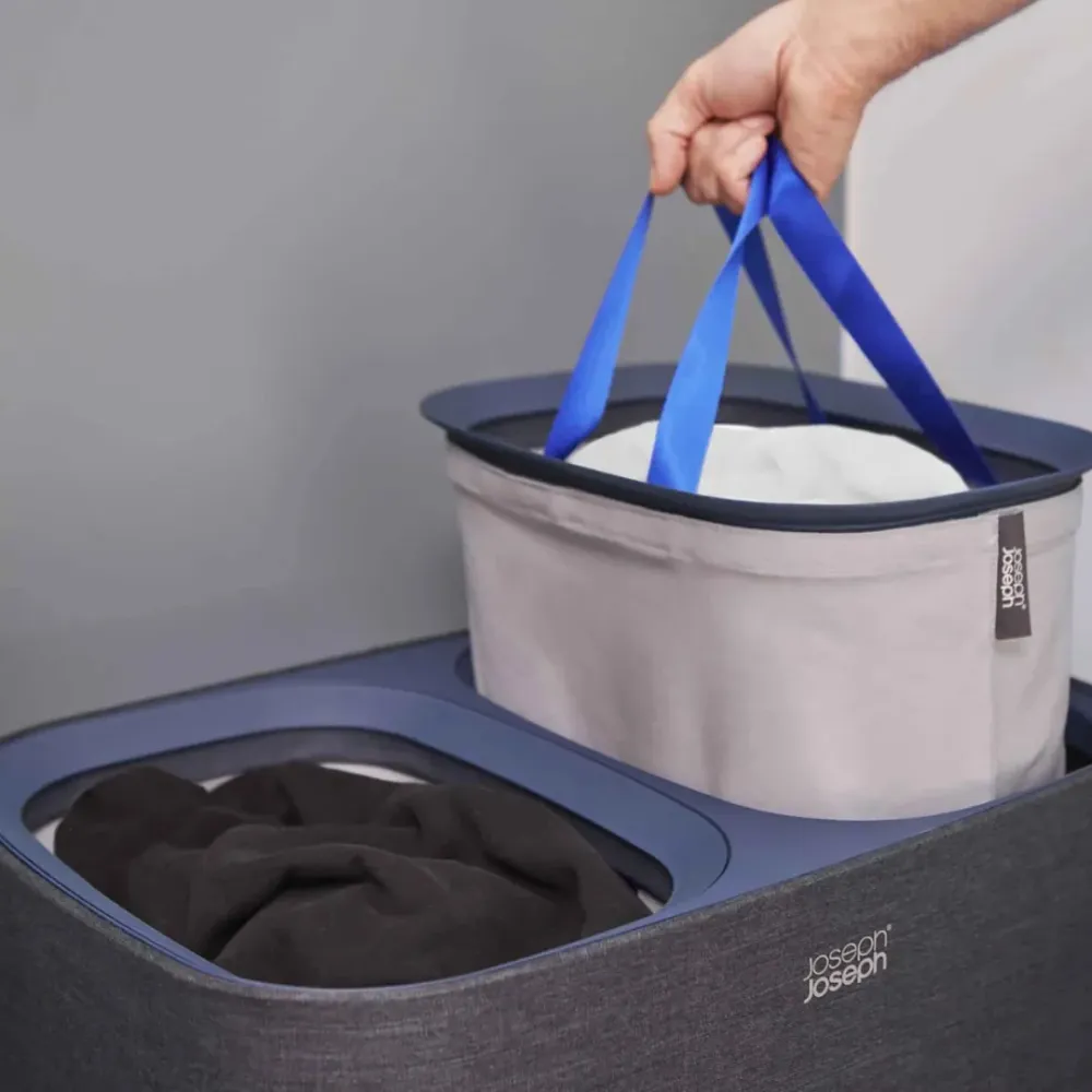 Tota 90L Black Laundry Separation Basket