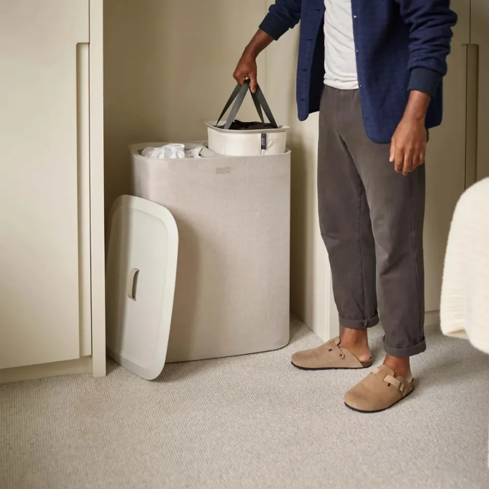 Tota 90L Ecru Laundry Separation Basket