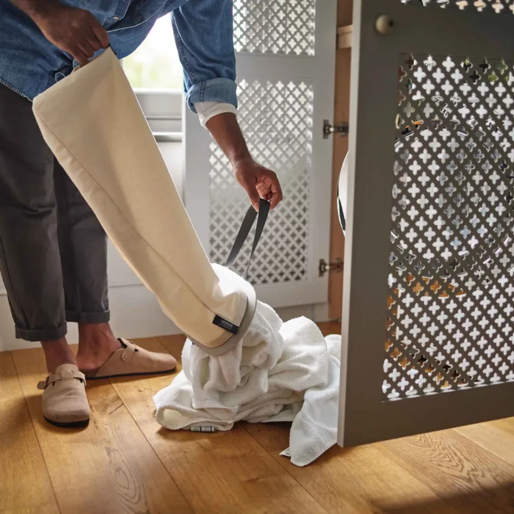 Tota 90L Ecru Laundry Separation Basket