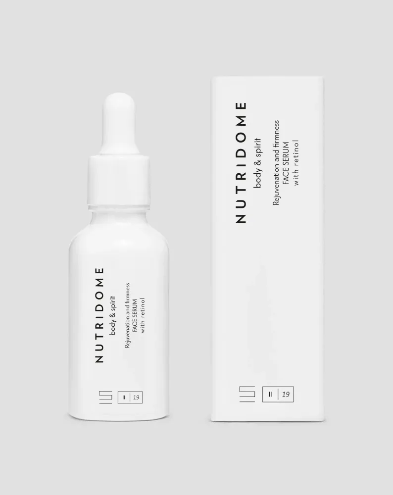 Retinol 0,3% pomlađujući serum za lice protiv bora Nutridome