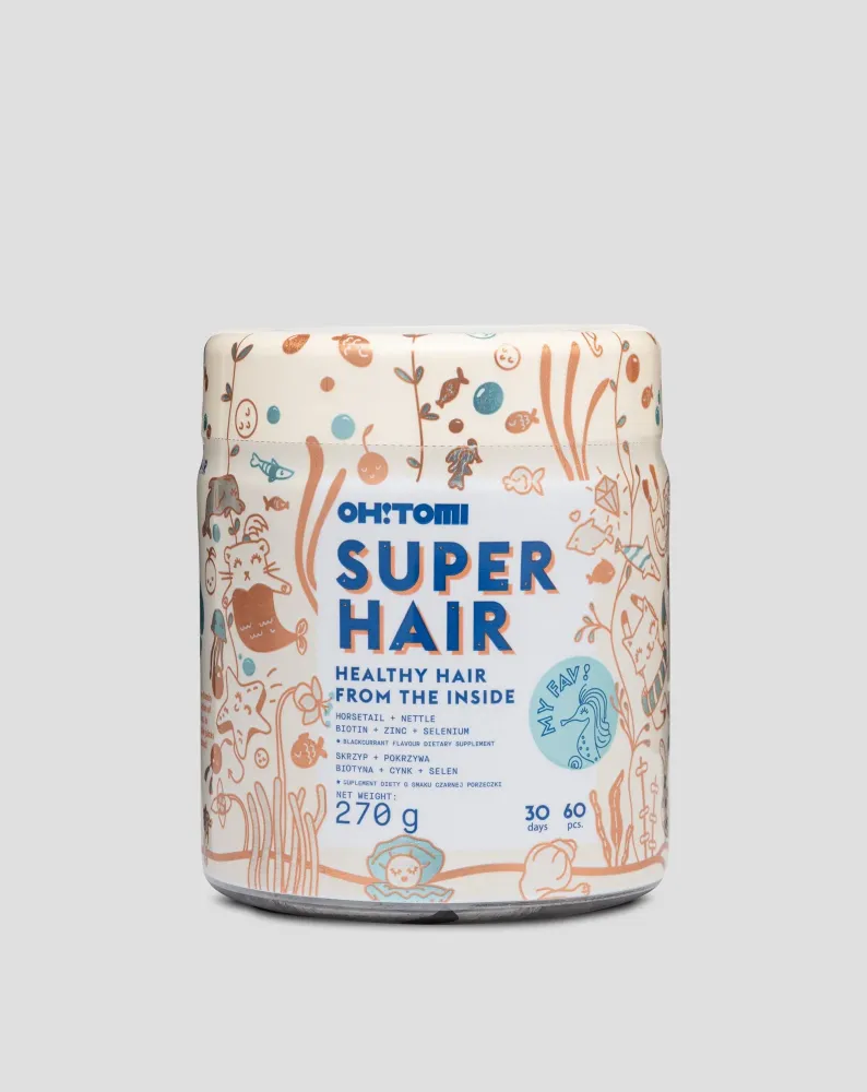 Gumene bombone za kosu koje ubrzavaju rast i poboljšava stanje Super Hair Oh!Tomi 60 kom.