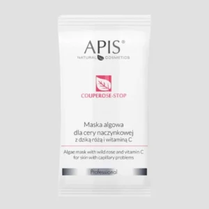 Maska od algi za vaskularnu kožu s divljom ružom i vitaminom C Couperose-Stop Apis