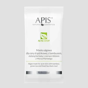 Maska od algi za kožu sklonu aknama s bambusom i zelenim čajem Acne-Stop Apis