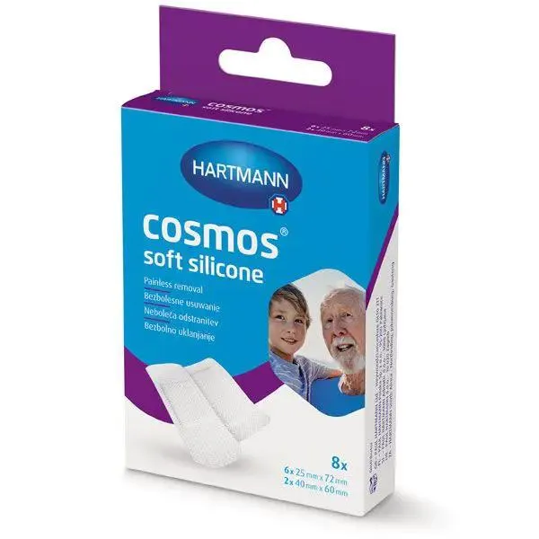 Plasturi COSMOS SOFT SILICONE, 8 buc.