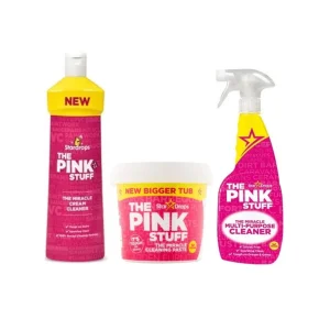Stardrops Pink Stuff paket - kremasti čistač 500ml + Pink Stuff pasta 850g + višefunkcijski sprej za čišćenje 750ml
