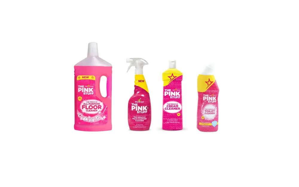 Stardrops Pink Stuff paket - sredstvo za čišćenje podova, univerzalno sredstvo za čišćenje, kremasti čistač i sredstvo za...
