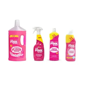 Stardrops Pink Stuff paket - sredstvo za čišćenje podova, univerzalno sredstvo za čišćenje, kremasti čistač i sredstvo za...