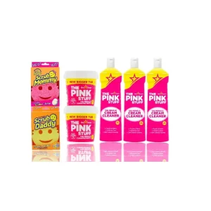 Super set za ribanje - Scrub Daddy, Scrub Mommy, kremasti čistač i 850g Wonderpasta