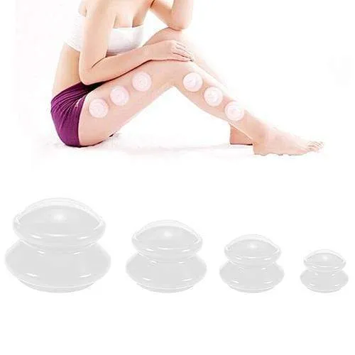 Cupping set silikonski 4 komada - razne boje